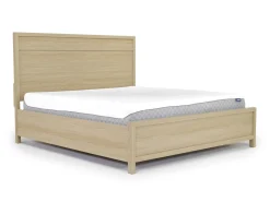 Merrifield Panel Bed, Dresser, Mirror & Nightstand In Pecan Sandy, Twin