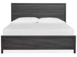 Merrifield Panel Bed, Dresser, Mirror & Nightstand In Pecan Sandy, Twin