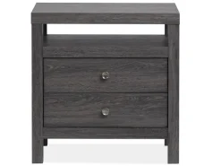 Merrifield Panel Bed, Dresser, Mirror & Nightstand In Pecan Sandy, Twin