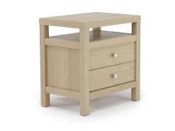 Merrifield Panel Bed, Dresser, Mirror & Nightstand In Pecan Sandy, Twin