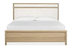 Merrifield Upholstered Bed In Raisin Black, Twin
