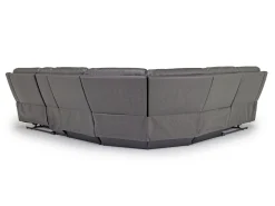 Mia 6 Piece 2 Power Sectional In Gray