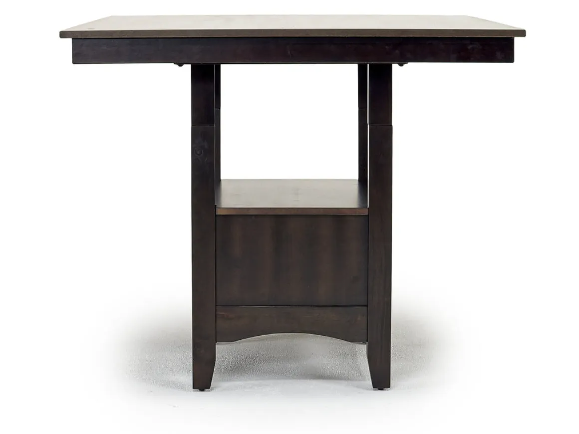 Miami Adjustable Dining Table & 4 Stools In Gray