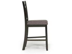 Miami Adjustable Dining Table & 4 Stools In Gray