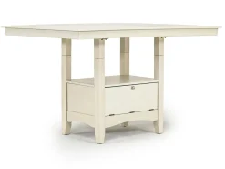 Miami Adjustable Dining Table & 4 Stools In Gray
