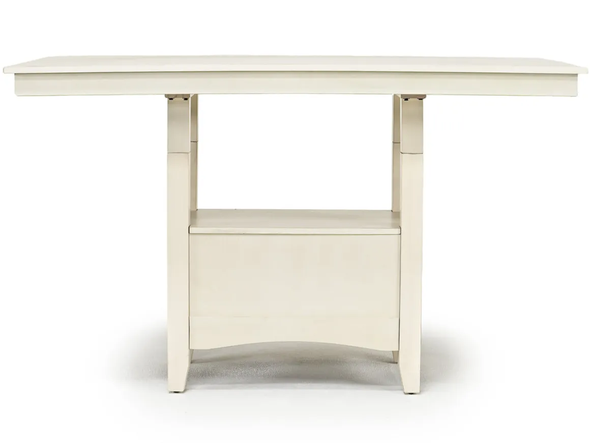 Miami Adjustable Dining Table & 4 Stools In Gray