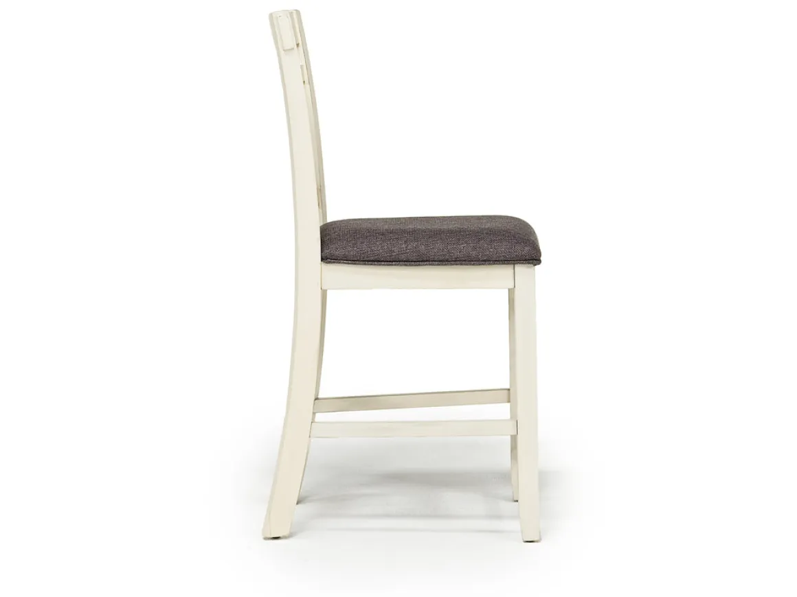 Miami Adjustable Dining Table & 4 Stools In Gray