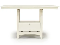 Miami Adjustable Dining Table, 4 Stools & Bench In Gray