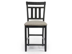 Miami Adjustable Dining Table, 4 Stools & Bench In Gray