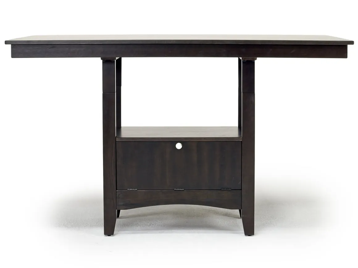 Miami Adjustable Dining Table, 4 Stools & Bench In Gray