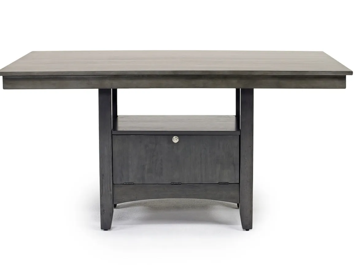 Miami Adjustable Dining Table & 4 Chairs In Gray