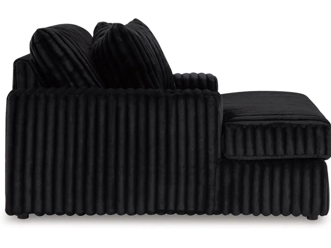 Midnight Madness Chaise In Onyx