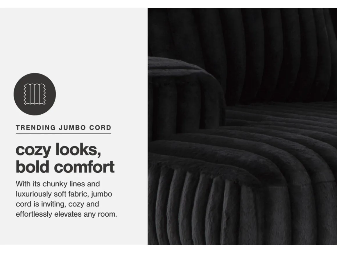 Midnight Madness Chaise In Onyx