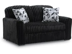 Midnight Madness Loveseat In Onyx