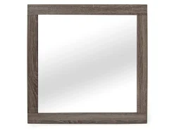 Naialyn Bookcase Bed, Dresser, Mirror & Nightstand In Gray, Full