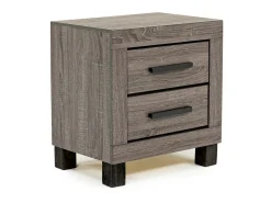 Naialyn Bookcase Bed, Dresser, Mirror & Nightstand In Gray, Full