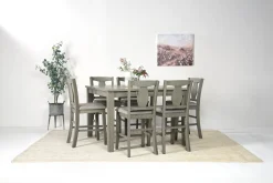 Napa Counter Height Extendable Dining Table In Gray