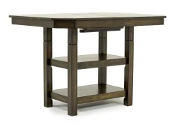 New Haven Adjustable Extendable Dining Table & 4 Chairs In Brown
