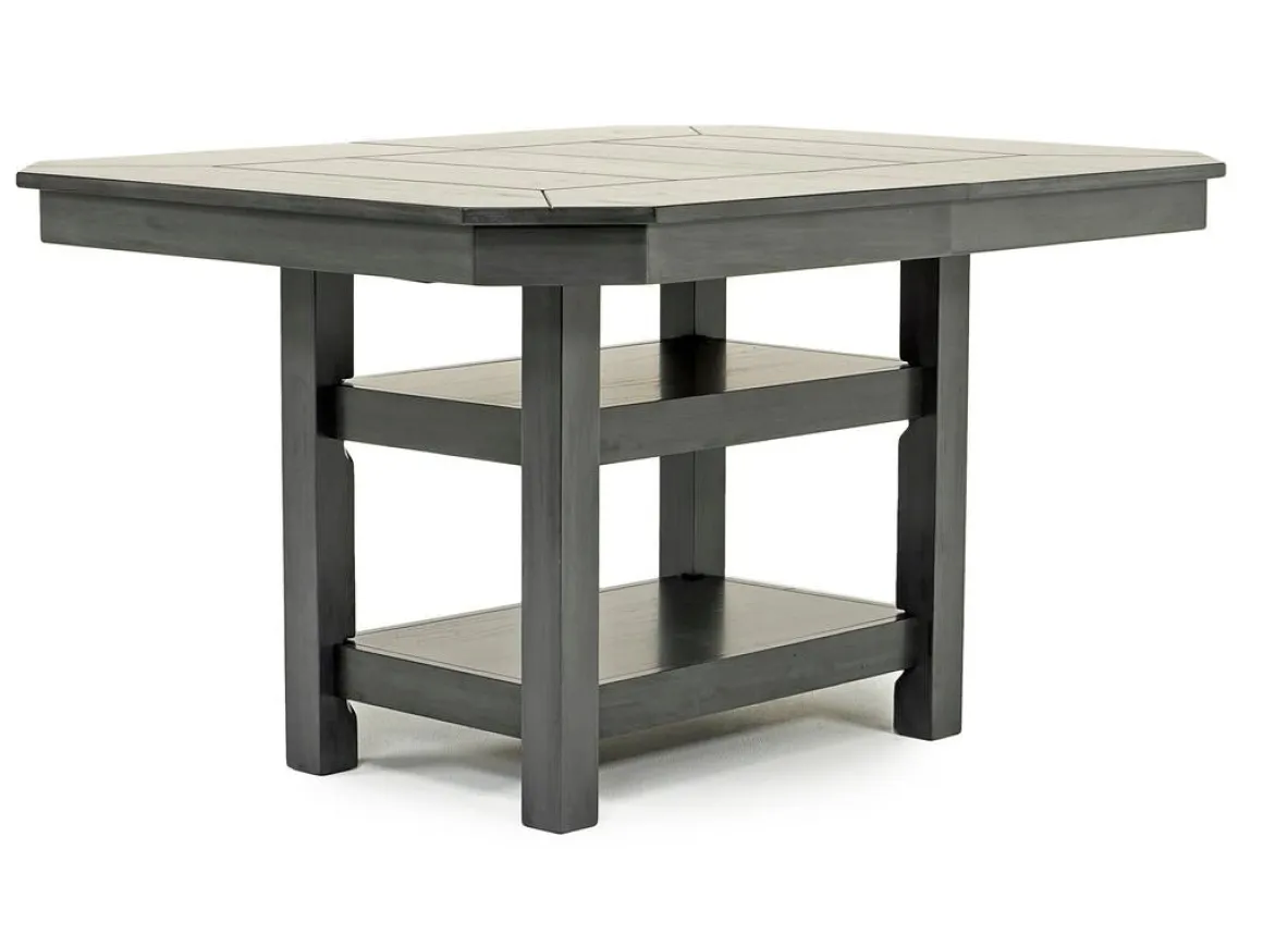 New Haven Adjustable Height Extendable Dining Table In Brown