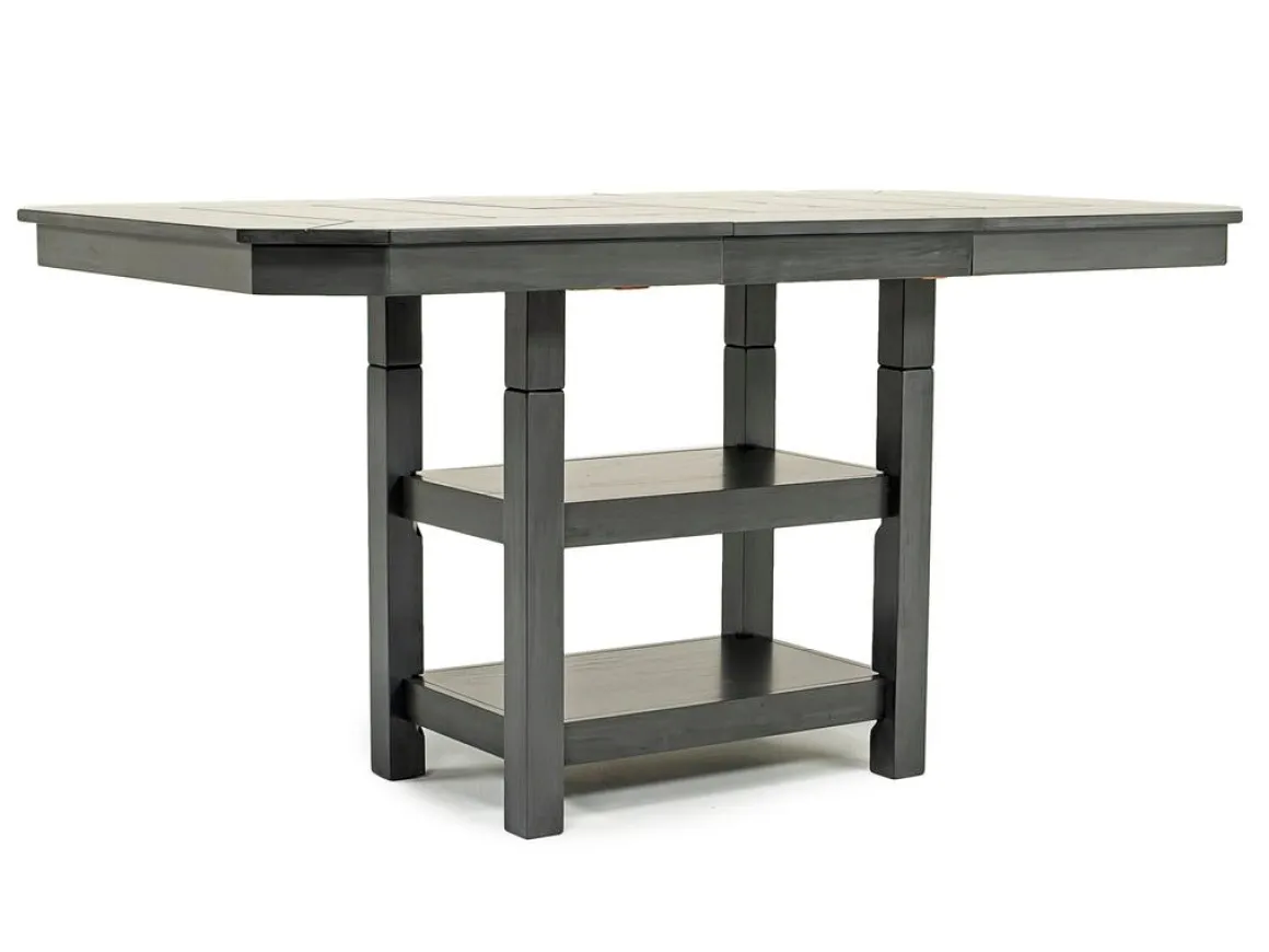 New Haven Adjustable Height Extendable Dining Table In Brown