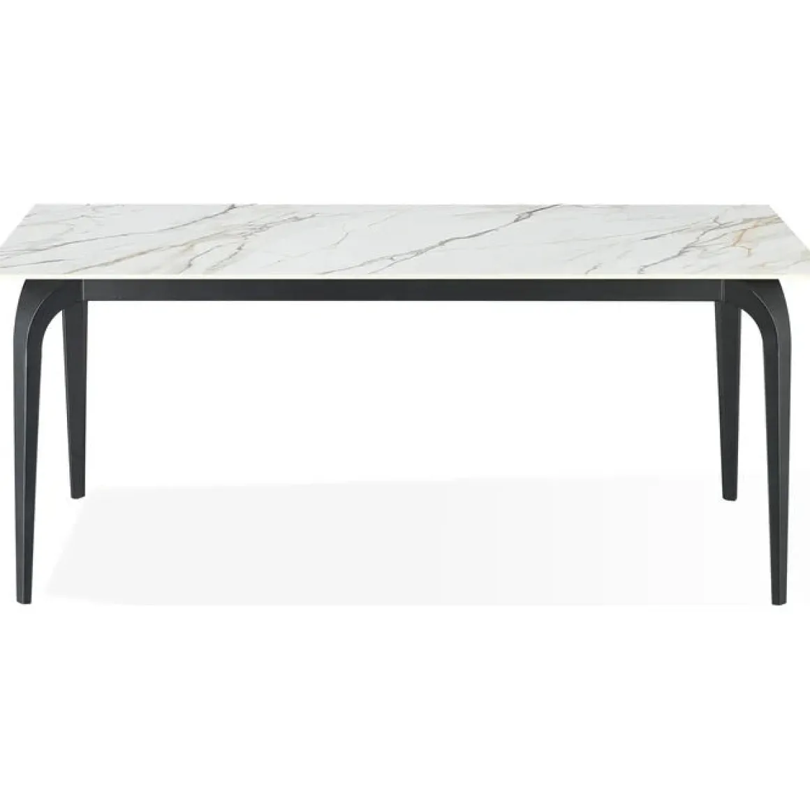 Nicoya Dining Table & 4 Chairs In Black Sintered Stone