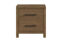 Oaklyn Upholstered Panel Bed, Dresser, Mirror & Nightstand In Brown, Queen