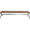 One Director'S Leather Bench In Warm Cognac