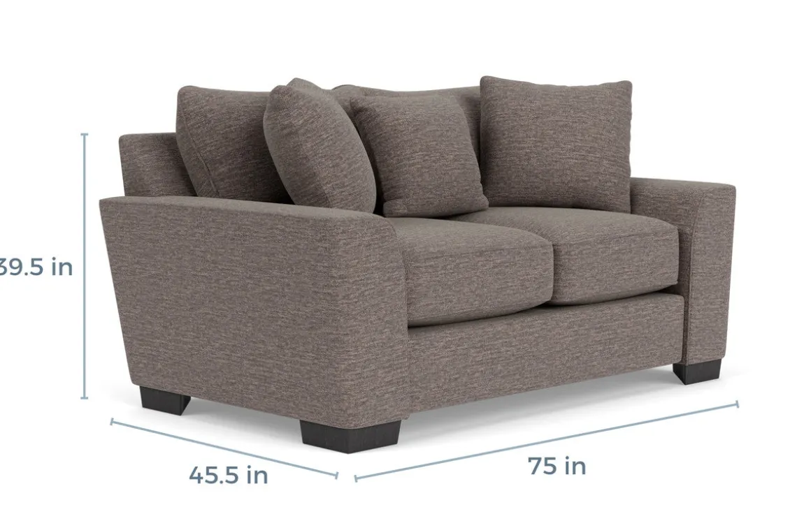 Oracle Loveseat In Envy Ebony