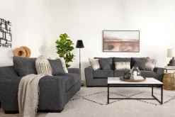 Oracle Sofa & Loveseat In Envy Ebony, Down