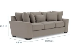 Oracle Sofa & Loveseat In Envy Ebony, Down