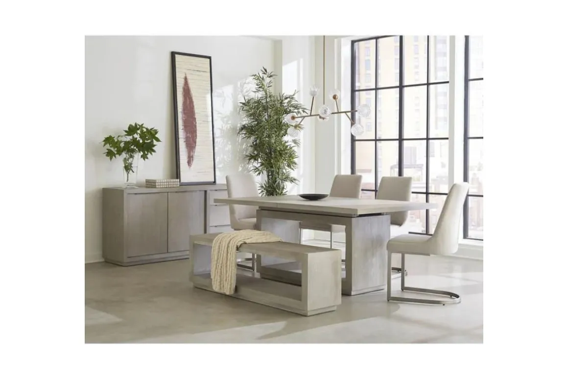 Oxford Dining Bench In Basalt Gray