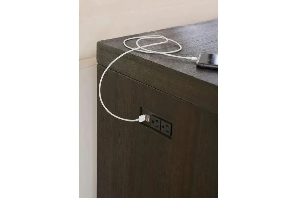 Oxford Sofa Bar Table In Basalt Gray