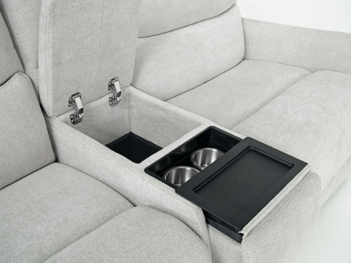 Palencia 6 Piece 3 Power Sectional In Trento Dove