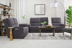 Palencia 3 Power Sofa & Loveseat In Trento Charcoal
