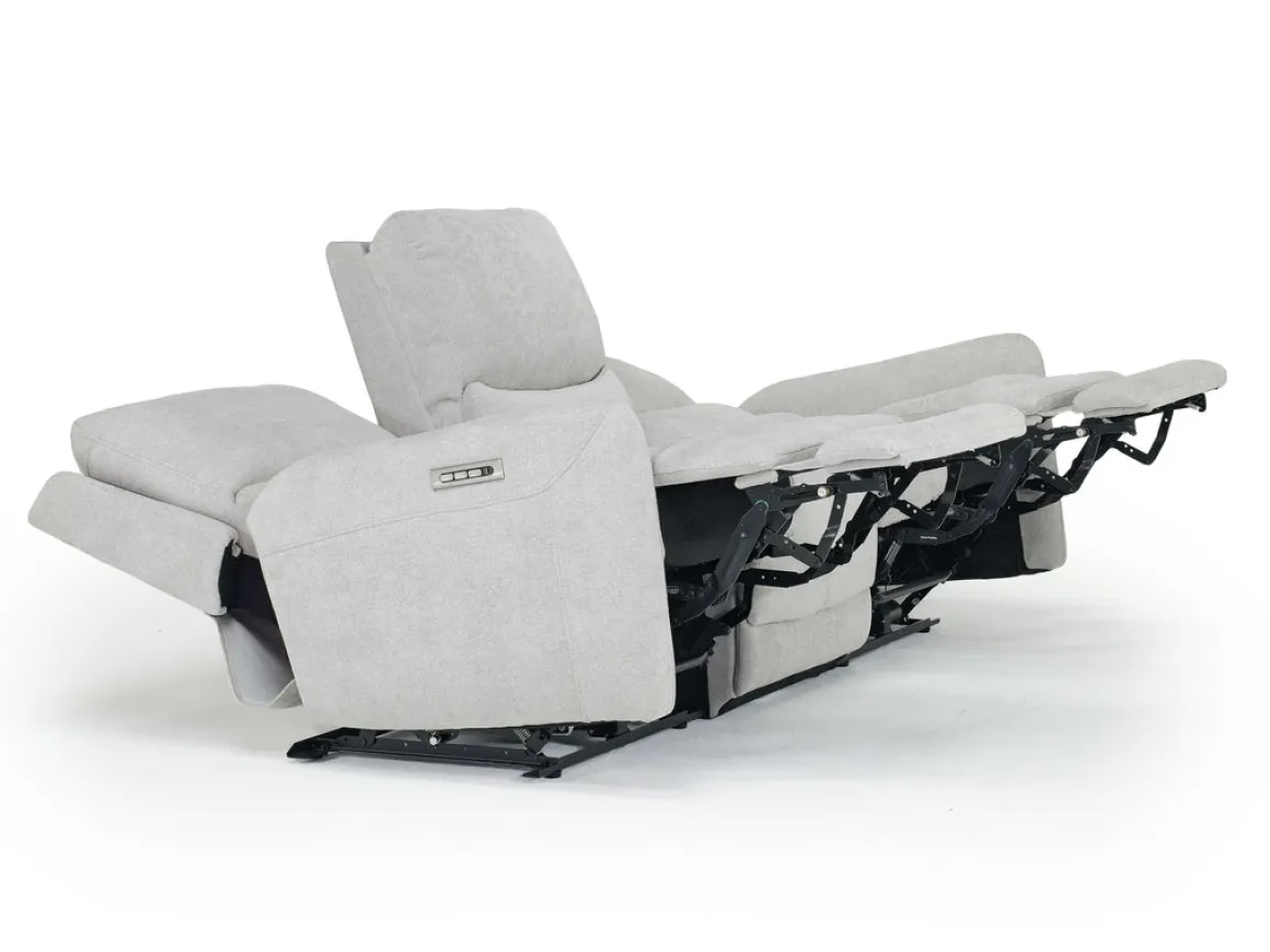 Palencia 3 Power Sofa & Loveseat In Trento Charcoal