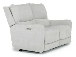 Palencia 3 Power Sofa & Loveseat In Trento Charcoal