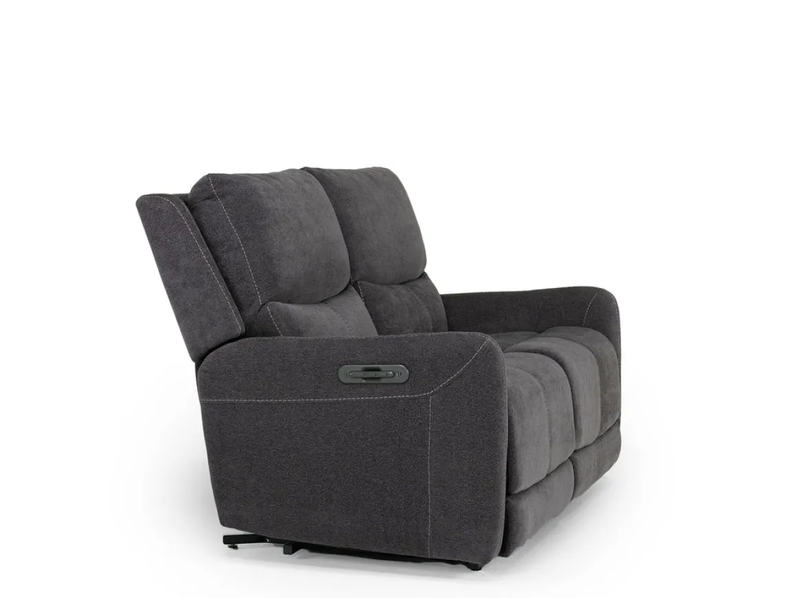 Palencia 3 Power Sofa & Loveseat In Trento Charcoal