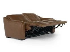 Paradise 2 Power Sofa & Loveseat In Chestnut Leather