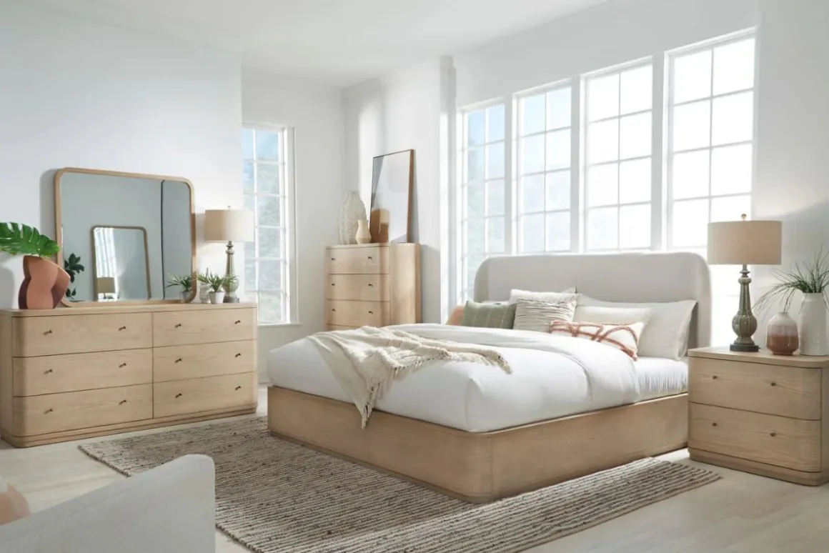 Penny 2 Drawer Nightstand In Buff Cream
