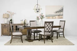 Phillipe Dining Table & 4 Chairs In Cherry