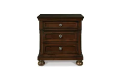 Porter Storage Bed, Dresser, Mirror, Nightstand In Rustic Brown, Queen