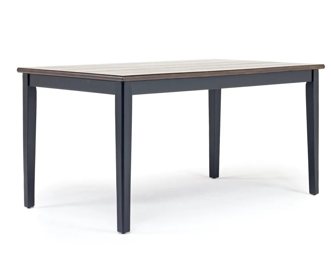 Potomac Dining Table & 4 Chairs In Brown/Black