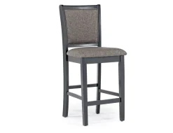 Potomac Round Counter Height Dining Table & 4 Stools In Brown/Black