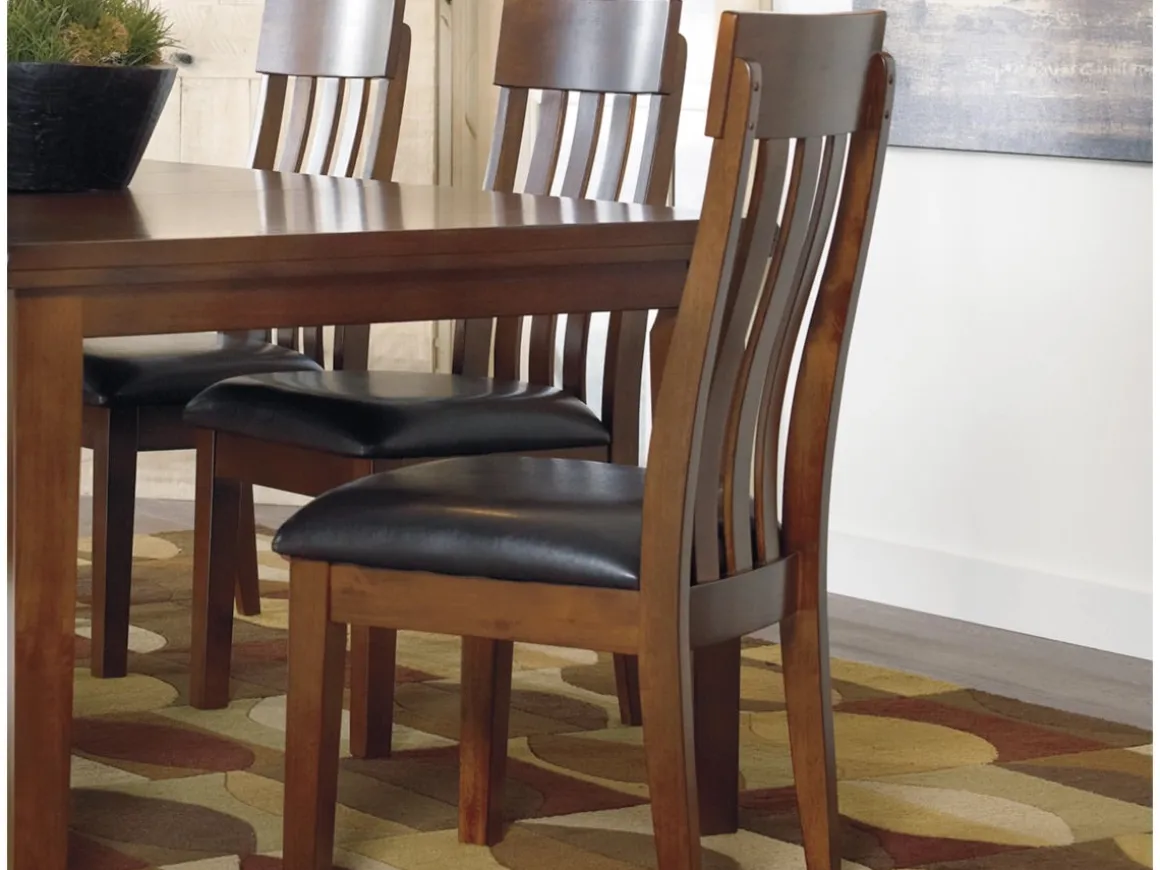 Ralene Side Chair In Medium Brown, Set Of 2