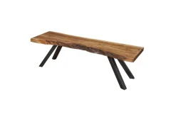 Reese Dining Table & Bench In Natural