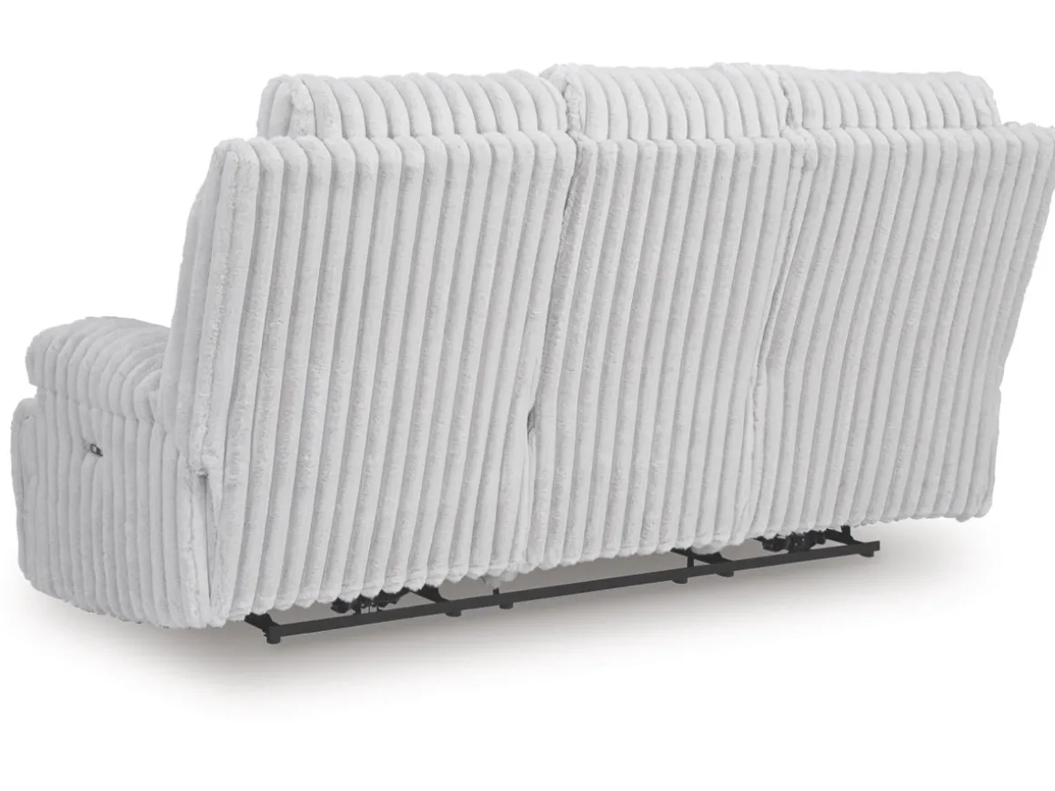 Rhine Falls Power Sofa In Alloy