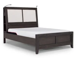 Riley Bookcase Bed In Carbonite, Ca King