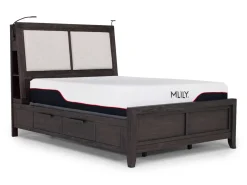 Riley Bookcase Bed In Carbonite, Ca King