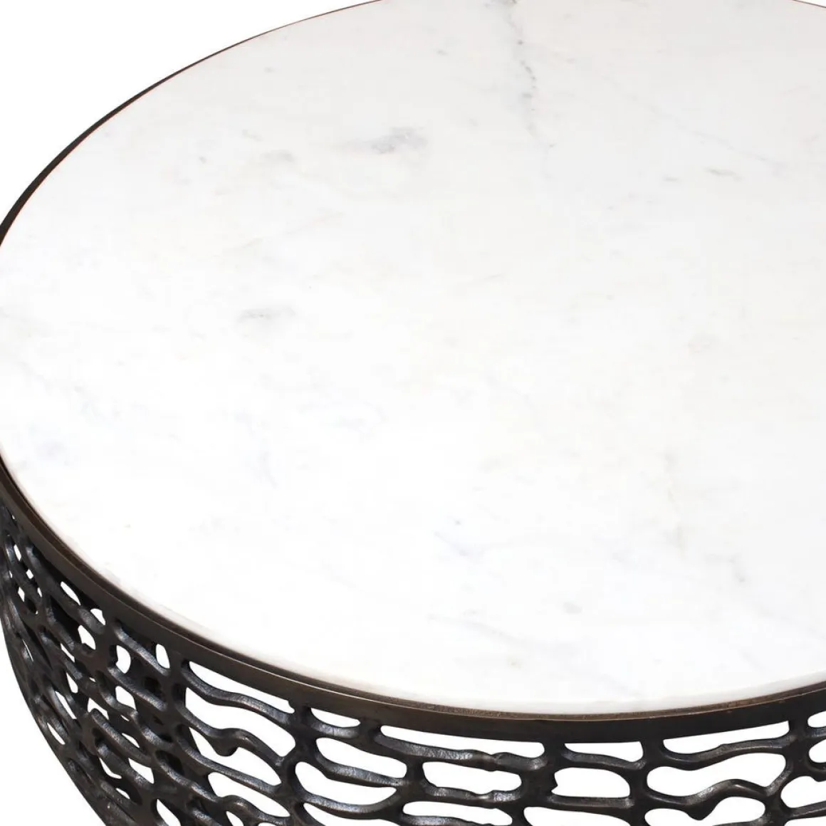Sabena Outdoor Round Coffee Table In Black