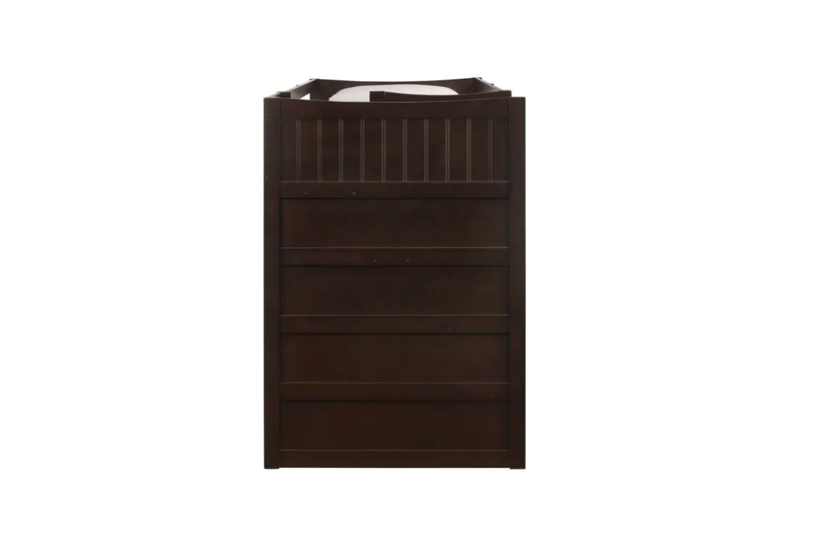 Sami Bunk Bed W/ Storage Steps In Espresso, Twin/Twin, Right Facing